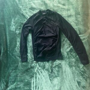 Athleta Classic Black Crew Neck Top